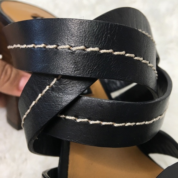 Veronica Beard Womens Black Leather Strappy Sandals Size 38 - Picture 8 of 13